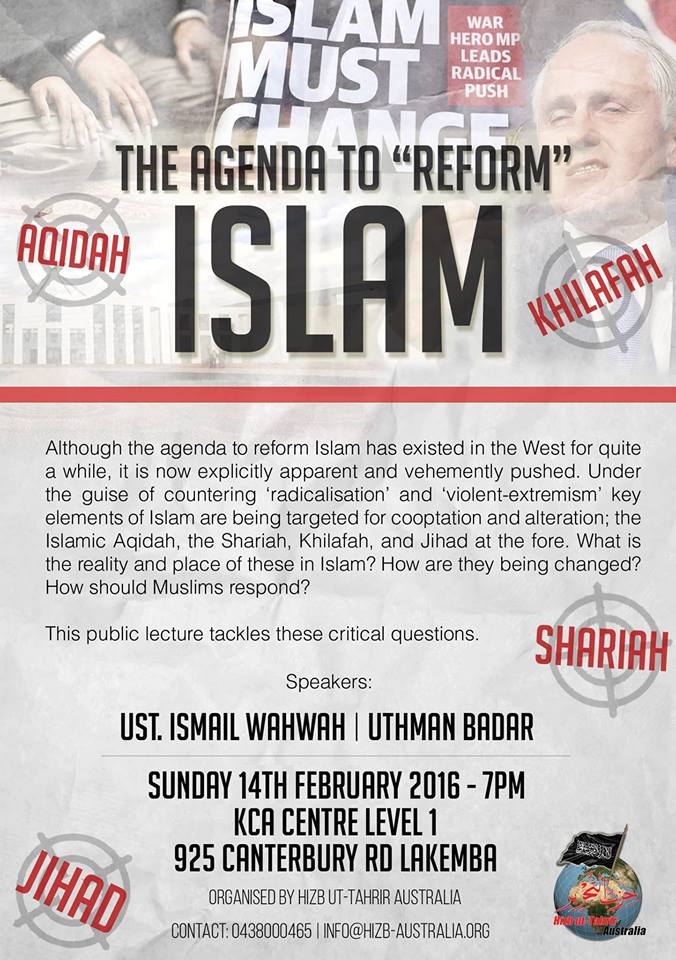 The Agenda to ‘Reform’ Islam – Public Lecture
