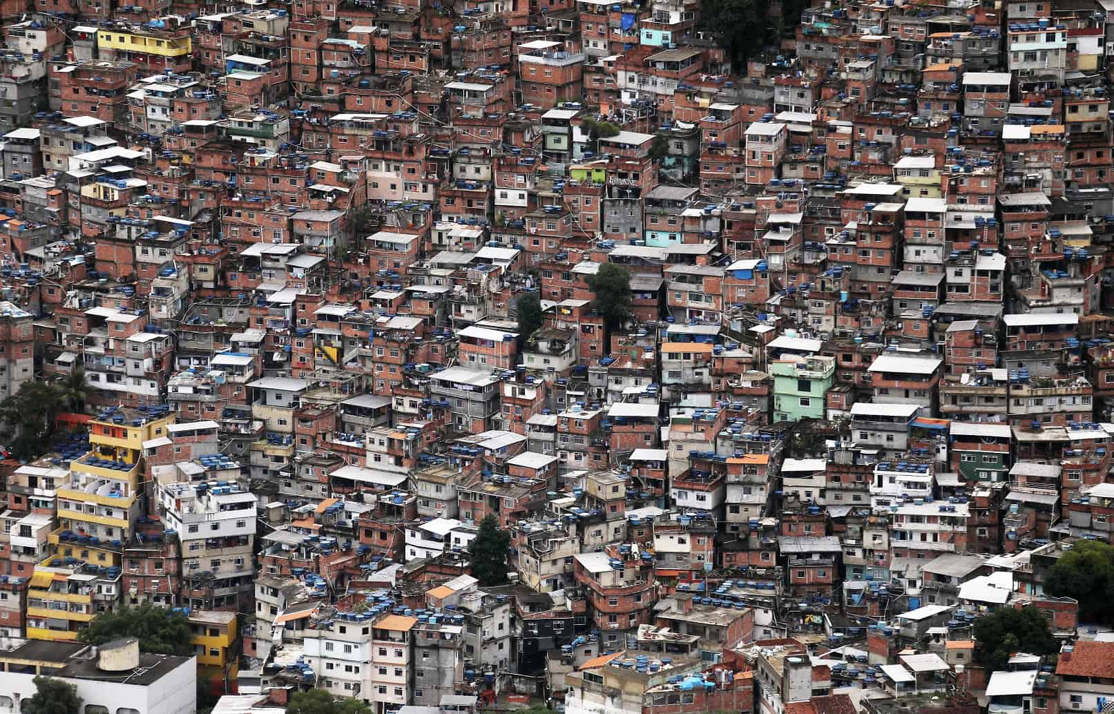 The favelas (slums) in Rio De Janeiro