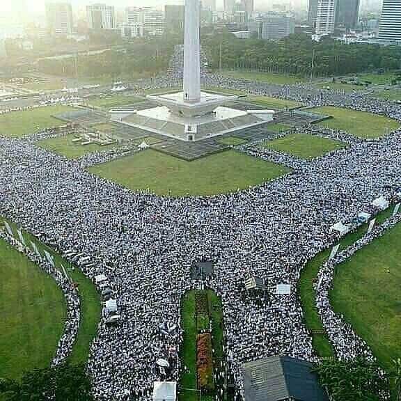 Millions march in Jakarta, Indonesia in rally organised by coalition of groups